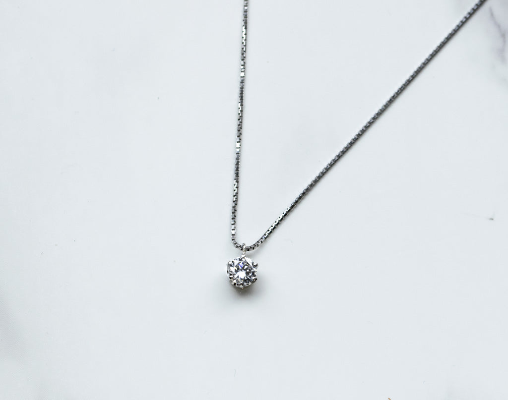 ラボグロウンダイヤモンドネックレス/0.271ct/D/SI1/Good