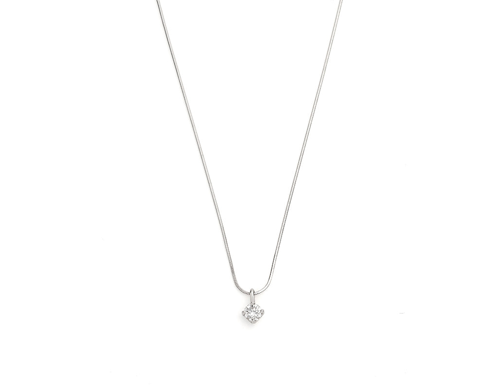 Polestar〜北極星〜1粒ダイヤモンドネックレス(0.3ct)
