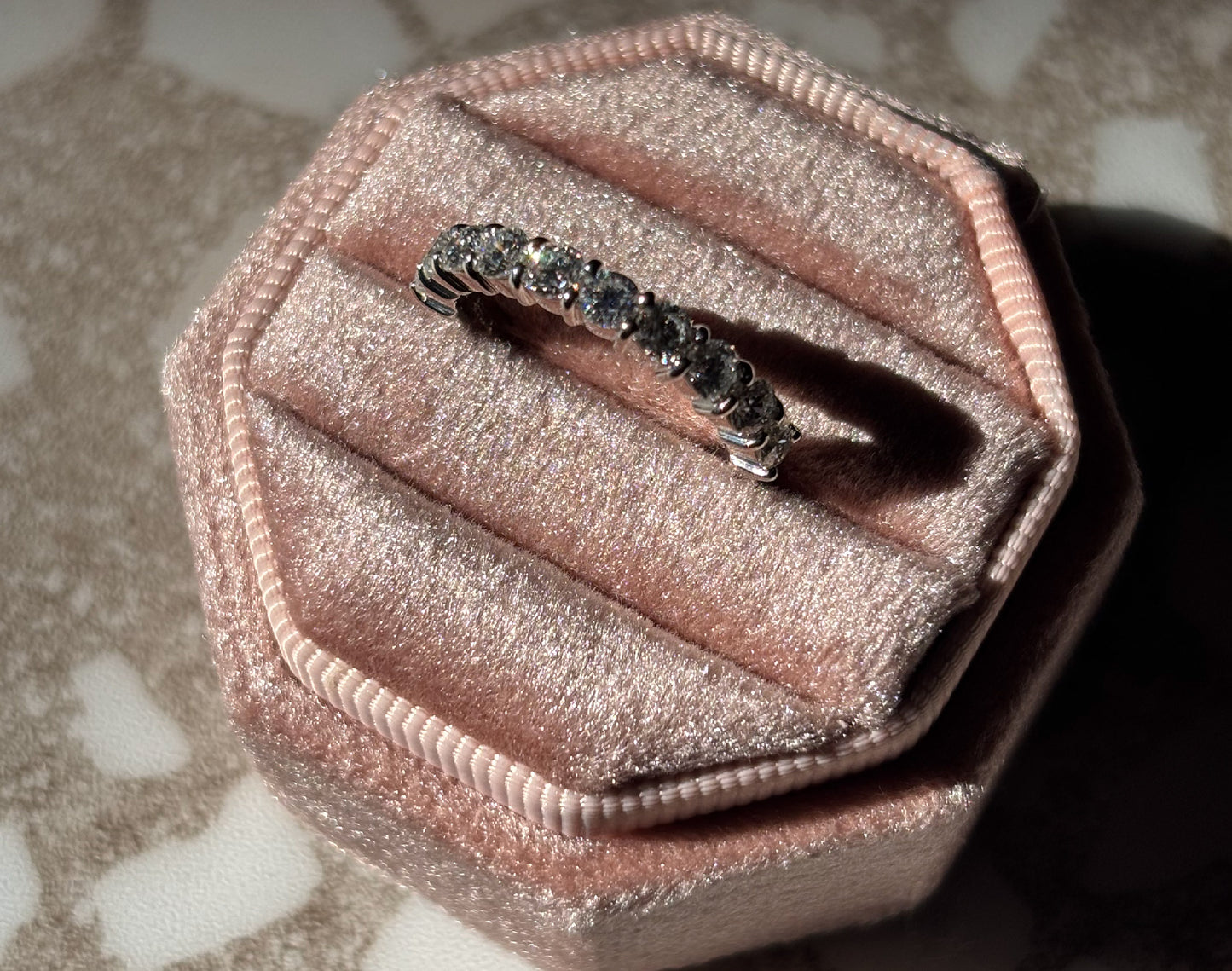 １ct ハーフエタニティリング