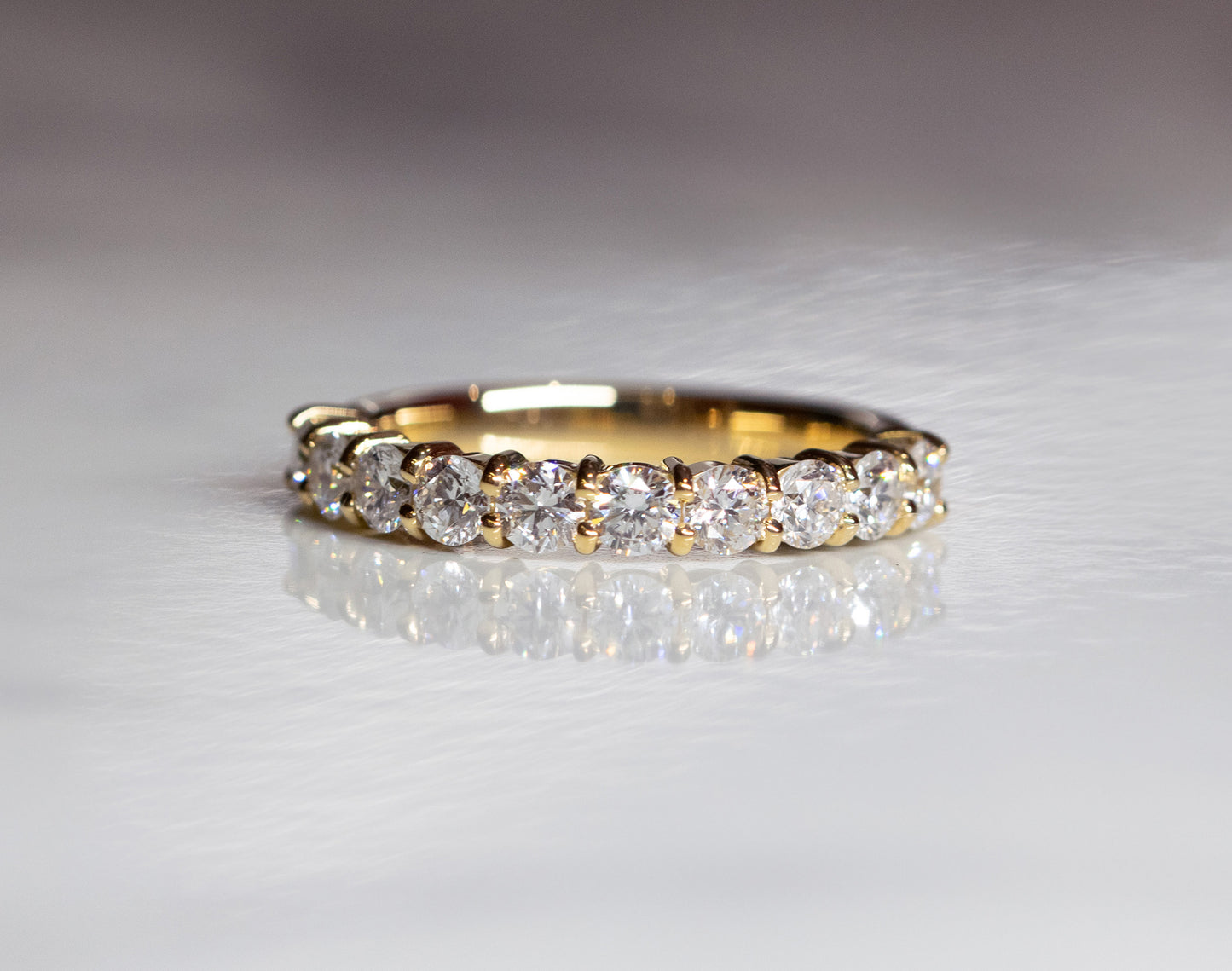 １ct ハーフエタニティリング