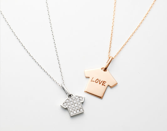 TEE PLATE NECKLACE | K18ピンクゴールドプレートネックレス